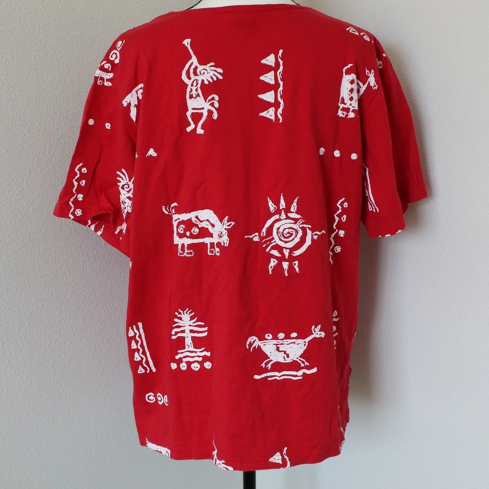 Vintage Red Graphic Short Sleeve Tee - Picture 5 of 7